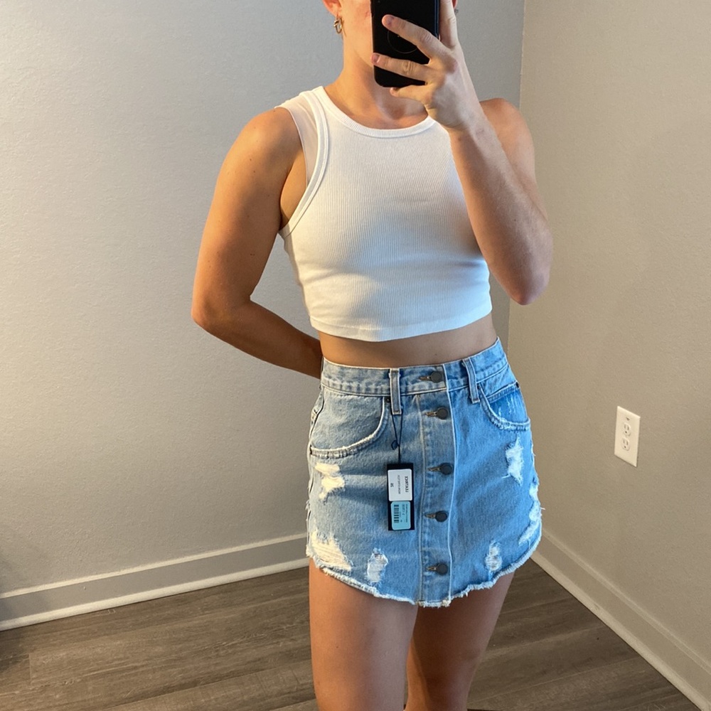 Carmar denim skirt
